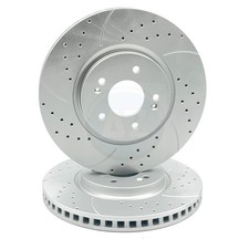 PARA HYUNDAI TUCSON KIA SPORTAGE 1.6 PAR DE DISCOS DE FRENO DELANTEROS RANURADOS PERFORADOS 325mm