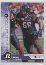 2018 Upper Deck CFL Purple 4/15 Nolan MacMillan #160 l5j