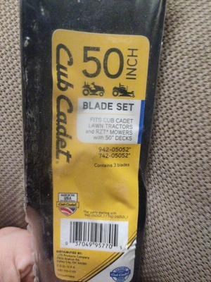 #ad #ad OEM Cub Cadet 50 Inch Includes 3 Blade Set 942 05052 amp; 742 05052 for 50quot; Decks $36.54