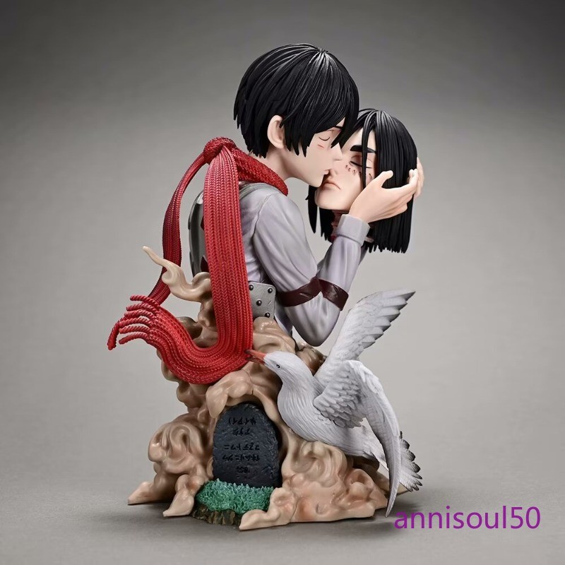 Estatuilla doble de PVC Attack on Titan GK Kiss of Death Mikasa·Ackerman 22 cm
