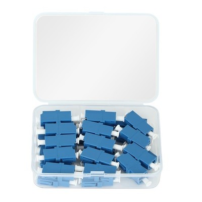 30 Pack Single Mode LC Fiber Optic Adapters Coupler Tin Cleaned Ready Use