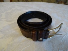 Cintura Lottusse in pelle marrone, adatta da 33" a 37"