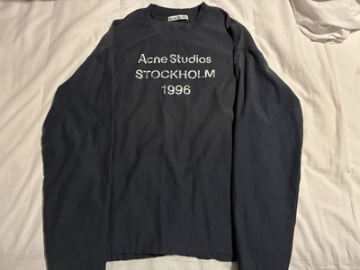 Acne Studios Stockholm 1996 Men's Size Small Crewneck Pullover Sweater Black