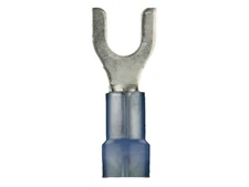 Install Bay BNST6 Blue Nylon Spade Terminal, 16/14 GA, #6, 100 Pack