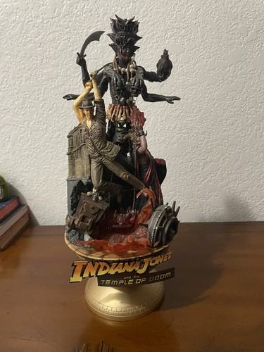 Kotobukiya Artfx Indiana Jones Figure Temple Of Doom Diorama Some Damage. Read