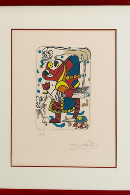 Salvador Dali 1972 The Joker Hand Signed Playing Cards Artist Proof Lithograph