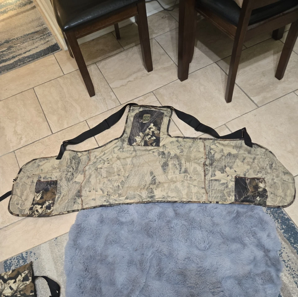 Chaleco de caza de pavo Mossy Oak de gran tamaño 4x-5x hoja de sombra camuflaje con cojín de asiento Foto 2 de 4