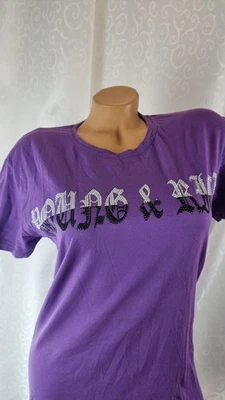 Young&Rich Damen T-Shirt Größe L Lila Neu Ungetragen 260061 - Bild 1 von 4
