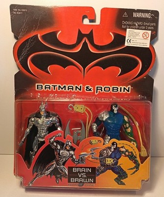 Batman und Robin 1997. Batman And Bain: Brain Vs Brawn. Kenner Figuren
