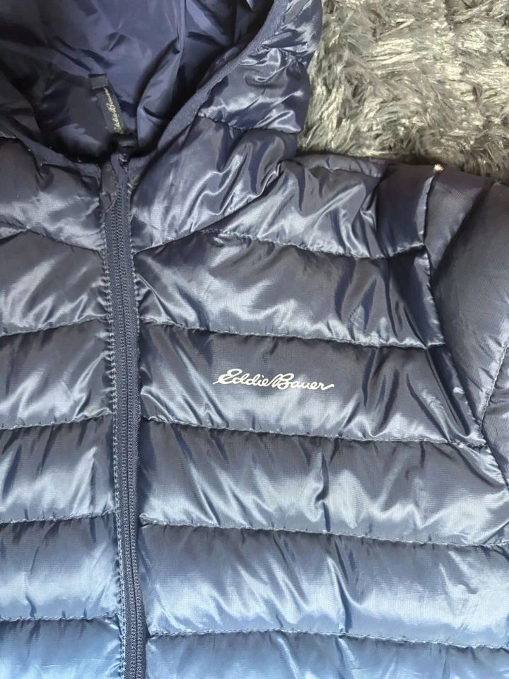 Chaqueta Eddie Bauer Azul Y Negra Talla Niños L Foto 3 de 4