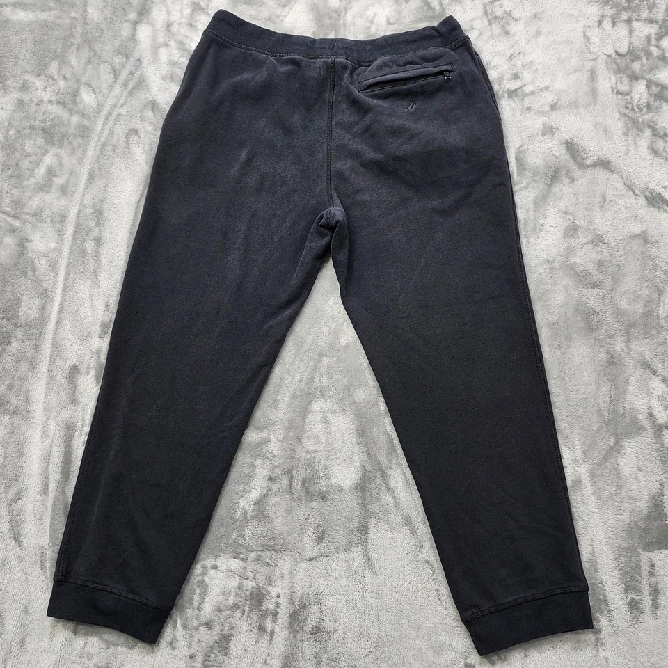 Брюки мужские Nautica M черные без застежек для бега повседневные спортивные с задним карманом на молнии  - Изображение 2 из 4