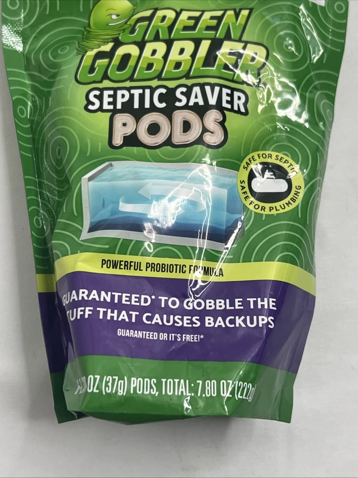 Green Gobbler Septic Saver Bacteria Enzyme Pacs | 6 Month Septic Tank Supply | - Image 3 of 4