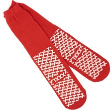 Bariatric Slipper Socks XXXL / 3XL Royal Blue or Red - Pack of 6 Pairs