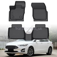 Car Front 2nd Row Floor Mats Liners For 2017-2020 Ford Fusion Tpe All-weather