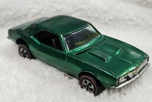 Red Line Hotwheel Green Custom Camaro 1967