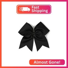 AMYDECOR 7 Inch Jumbo Solid Color Bows with Alligator Hair Clips For Girls and W