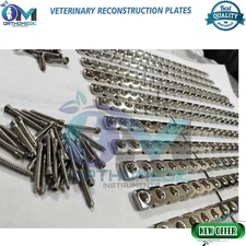 3.5mm Veterinary Reconstruction Plates 20H Locking Screws 12-30mm L 81 Pcs Set