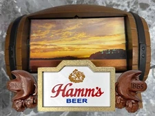 REPLACEMENT Reproduction Front Panel for Hamm's Flipper Barrel Sign