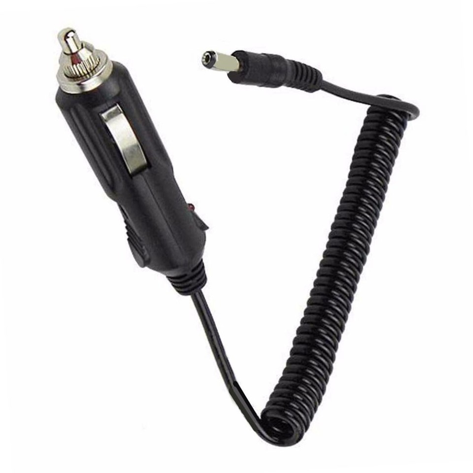 12V DC Spring Loaded For car Charging Cable 2.5mm x 5.5mm for Walkie ...