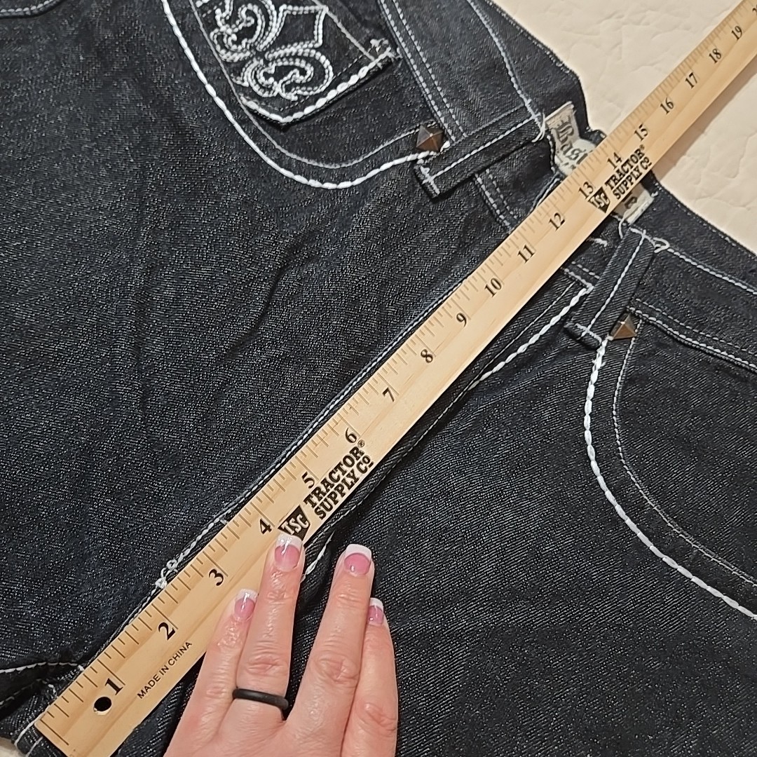 Vtg Basic Code Jeans Loose Denim Skater Hiphop 90… - image 8