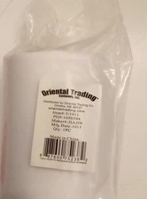 ORIENTAL TRADING Wedding Aisle Runner 3' x 60' roll White Gossamer Party Decor