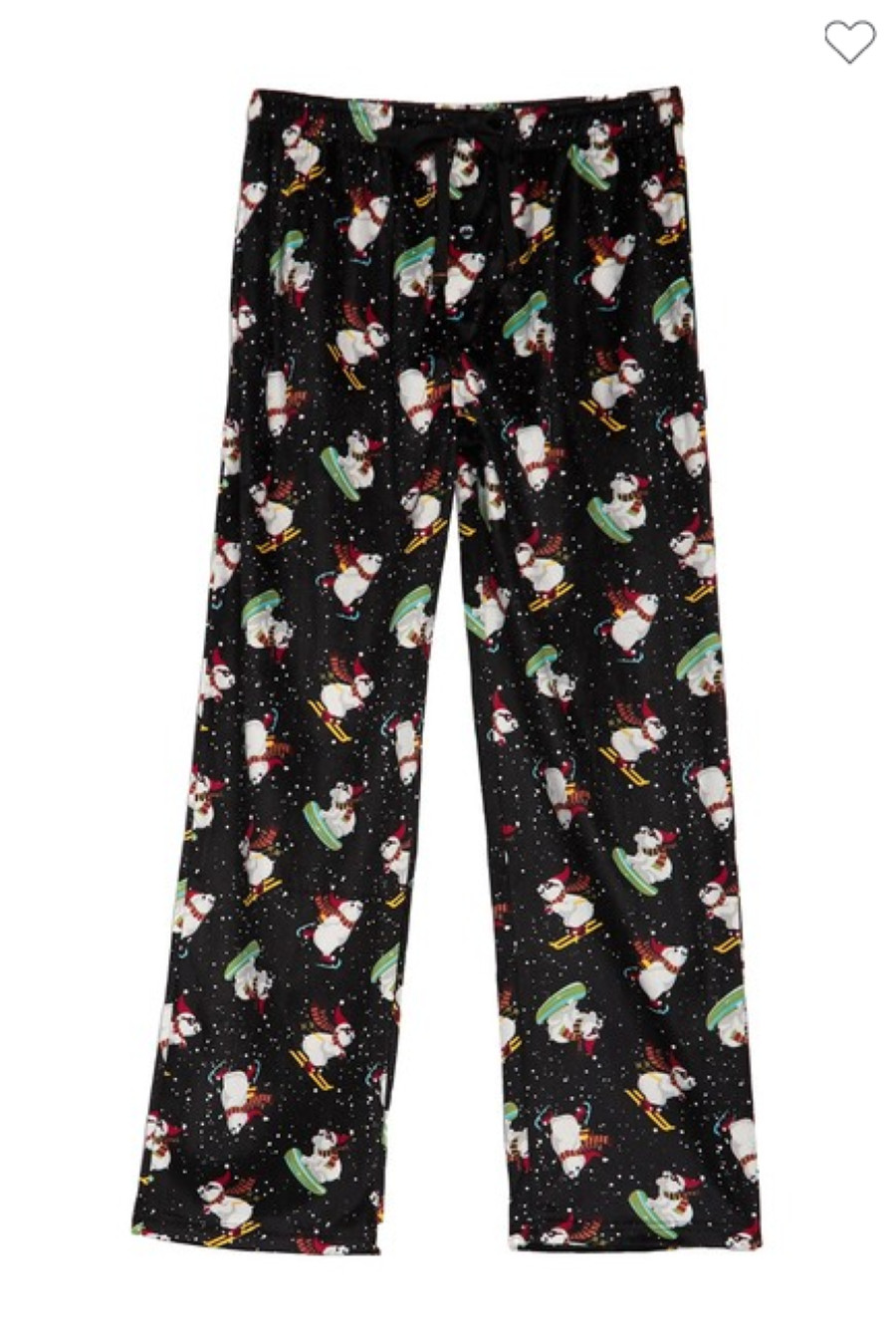 Мужские пижамные штаны из микро-флиса с праздничным принтом Hawke - CoFun In The Flakes S 4190₽