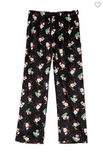 Hawke Co Men's Holiday Print Micro Fleece Pajama Bottoms Fun In The Flakes Sm