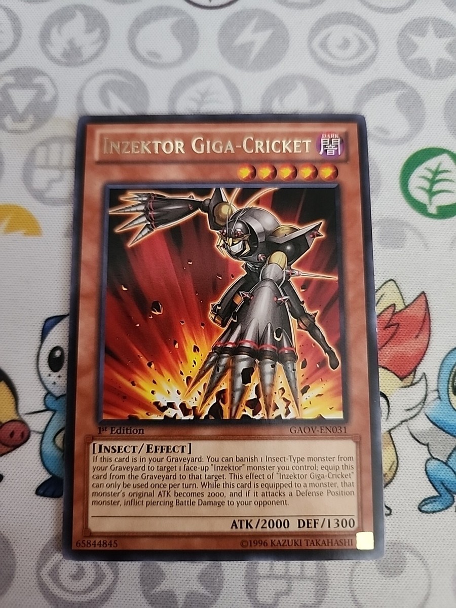 Inzektor Giga-Cricket GAOV-EN031 Rare Near Mint 1st X 1 YUGIOH