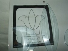 Stained Glass Supplies TULIP Bevel 5 piece 6.75"T x 6.75"W Vintage New 67117