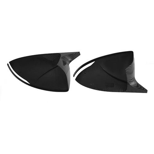 Carbon Fiber Black Rear View Side Mirror Cover Caps For Hyundai Sonata 2020-2023 - Picture 10 of 13