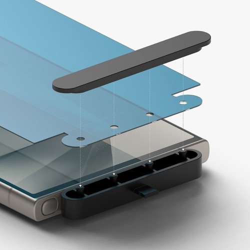 Ringke Dual Easy Film Screen Protector 2 Pack, Samsung Galaxy S24 Ultra - Clear - 第 5/10 張圖片
