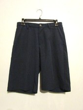 Mens Adidas Navy Blue Dress Shorts Size S Waist 30" EUC  