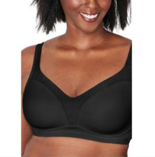 Playtex Women's 18 Hour Bounce Control Wirefree Bra in Black -40D