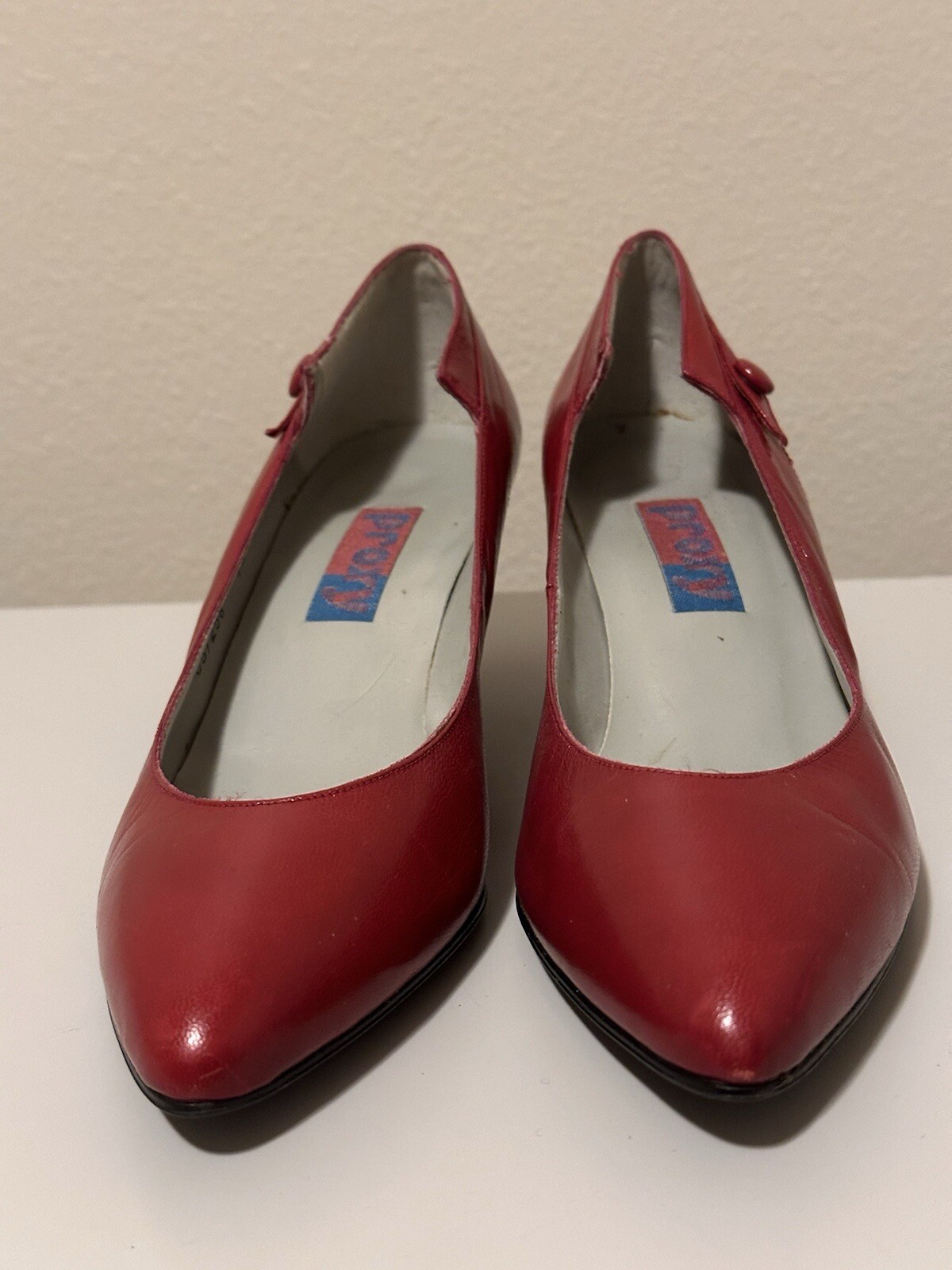Proxy Michael G Abrams Co Red Leather VintageHeels - image 1