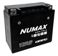 NTS20L-BS Sealed Numax Motorbike Battery YTX20L-BS Compatible 12V 20AH