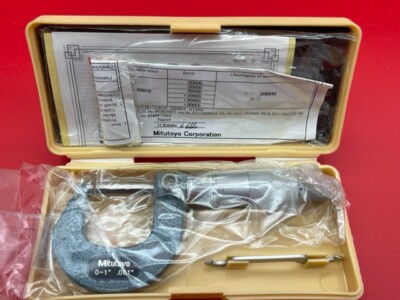 Mitutoyo 103-259 Outside Micrometer 0-1'' .001''  IN STOCK
