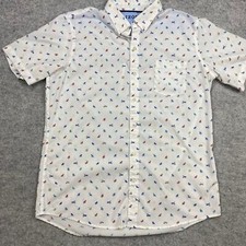 izod shirt polo mens XL golf Geometric alloverprint Performance outdoor bold