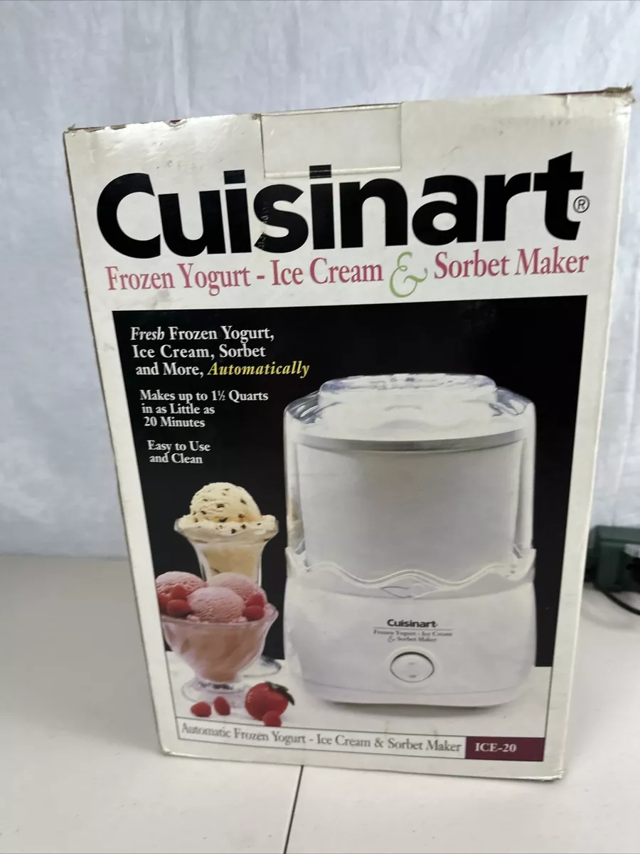 Cuisinart Frozen Yogurt - Ice Cream & Sorbet Maker White