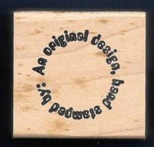AN ORIGINAL DESIGN Hand Stamped By: words IMPRESSIONS business Rubber Stamp