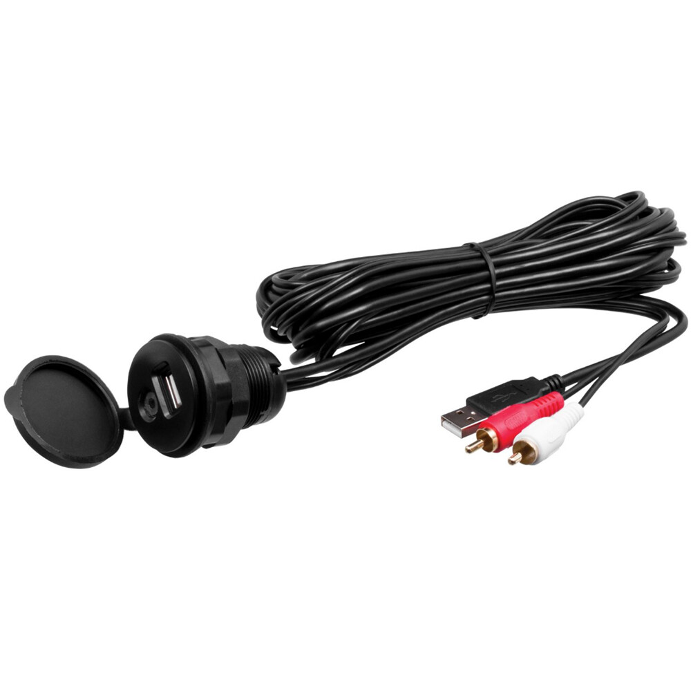 BOSS AUDIO MUSB35 UNIVERSAL USB/3.5MM AUX MOUNT & CABLE