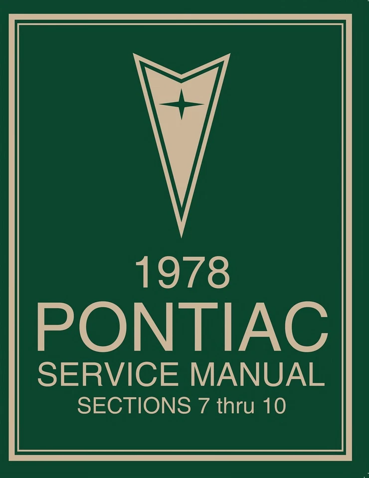 Pontiac 1978 manual de servicio - juego de 2 voltios Foto 2 de 3