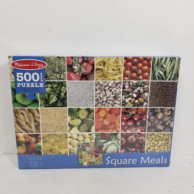 Melissa & Doug Michigan Square Meals 500 piece Puzzle 19" x 19" New Sealed - Image 1 of 4