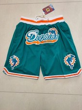 Hip Hop Green Football Basketball Shorts Stitched fits Miami Dolphins size:S-3XL