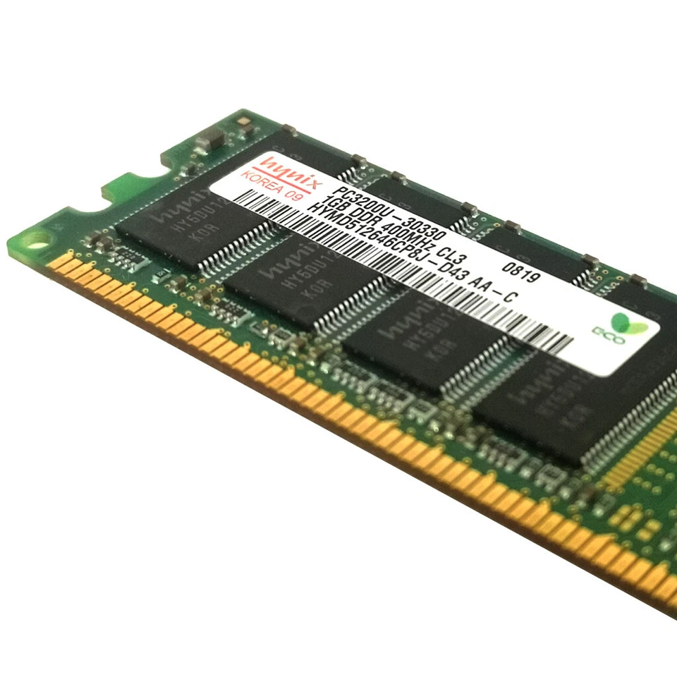 Hynix 1GB HYMD512646CP8J-D43 PC3200 400MHz DDR1 SDRAM Desktop Memory - Image 4 of 4