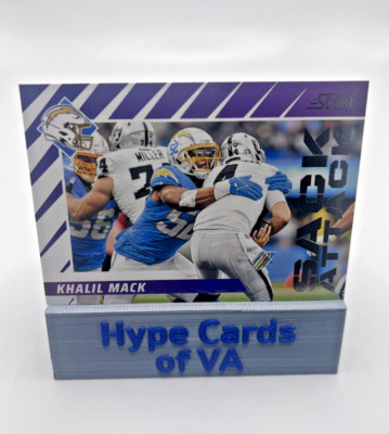 KHALIL MACK 2024 Panini Score Football Sack Attack #9 Los Angeles Chargers