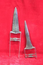 1900s OLD VINTAGE STEEL KATAR DAGGER TIGER KNIFE INDIAN RARE HAND FORGED