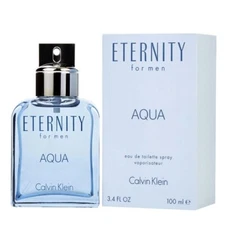 Eternity Aqua by Calvin Klein 3.3 / 3.4 oz EDT Cologne for Men New In Box