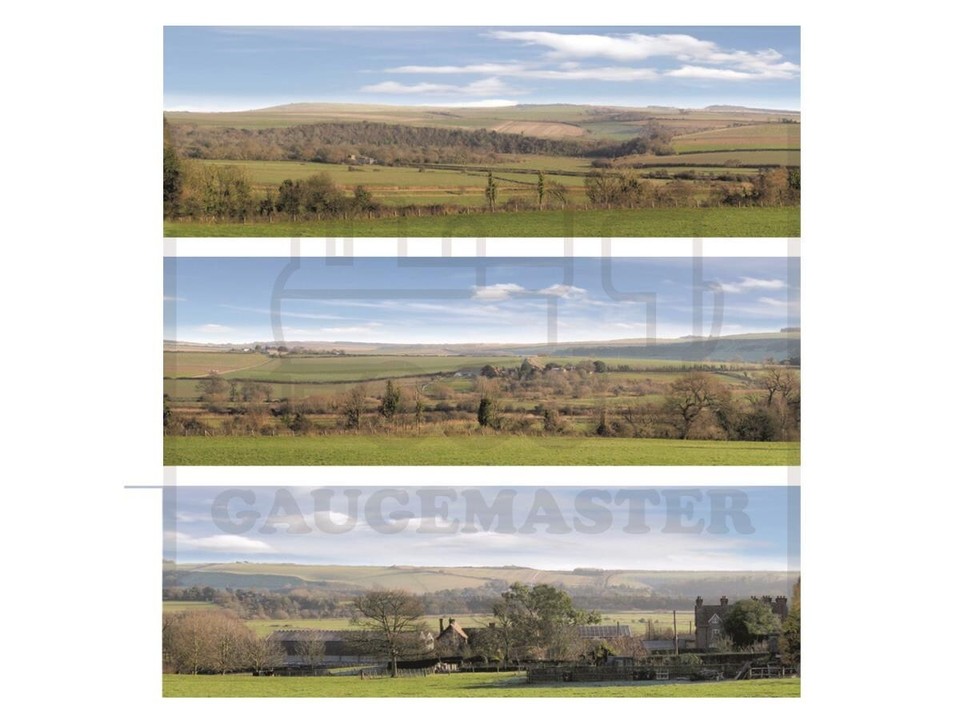 Gaugemaster Landschaft Rückseite-Szene Klein – 1372 X 152 Mm, Für N Gauge & Kleine Maßstäbe, 3-teilig