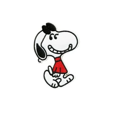 Snoopy Embroidered Iron-On Patch – Peanuts Cartoon DIY Badge for Jackets, Bags