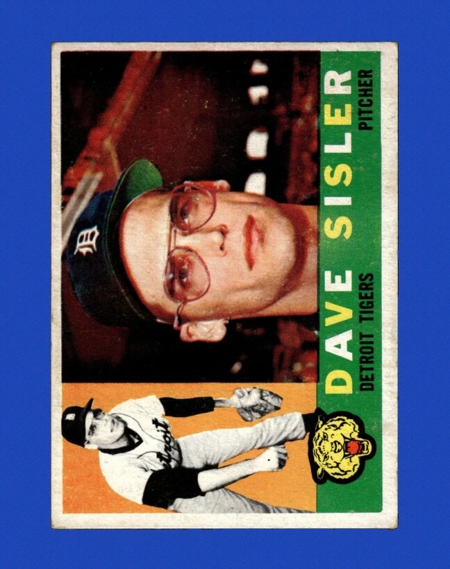 1960 Topps Venezuelan Set-Break #186 Dave Sisler VG-VGEX *GMCARDS*